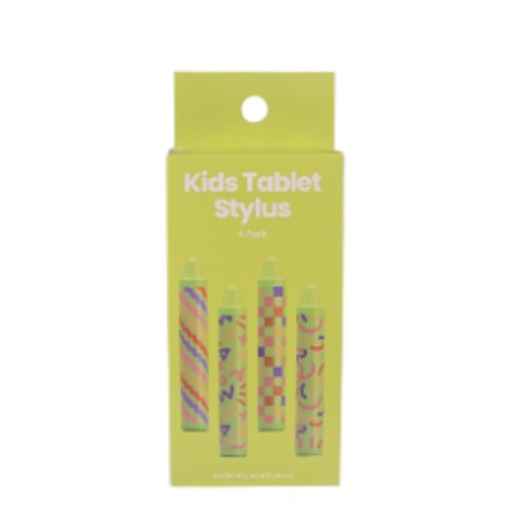 GEMS Kids Stylus 4 Pack Green Crayon Shape Tablet Touch Pens Stylus New In Box
